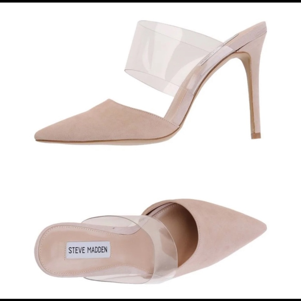 Steve Madden Mules in Blush Suede *super Cutr